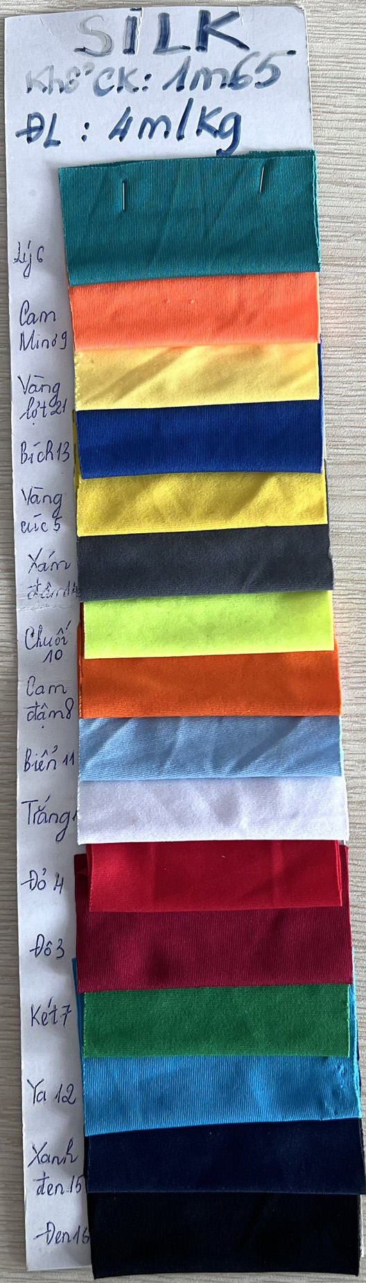 Bảng màu áo thun đồng phục tại công ty BiCi