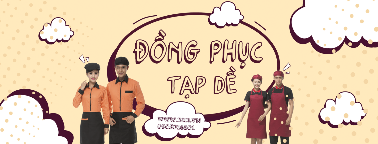 Địa chỉ may tạp dề cắt tóc tại Đà Nẵng