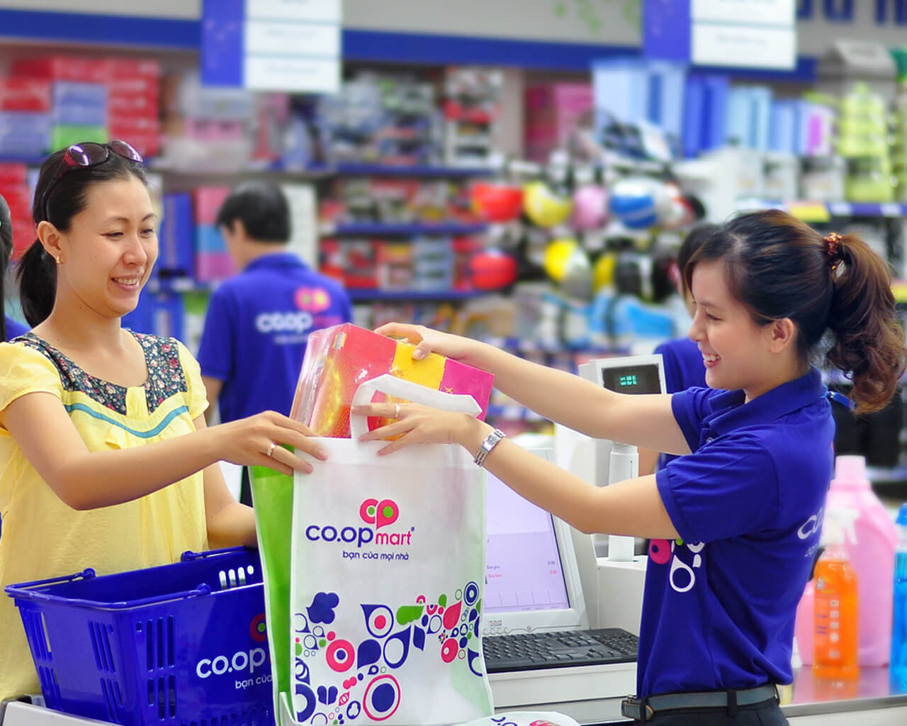 đồng phục siêu thị coopmart