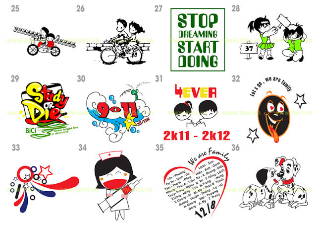 Bst 120+ Logo & Hình In Áo Lớp Đẹp Chất Nhất Tại Bici