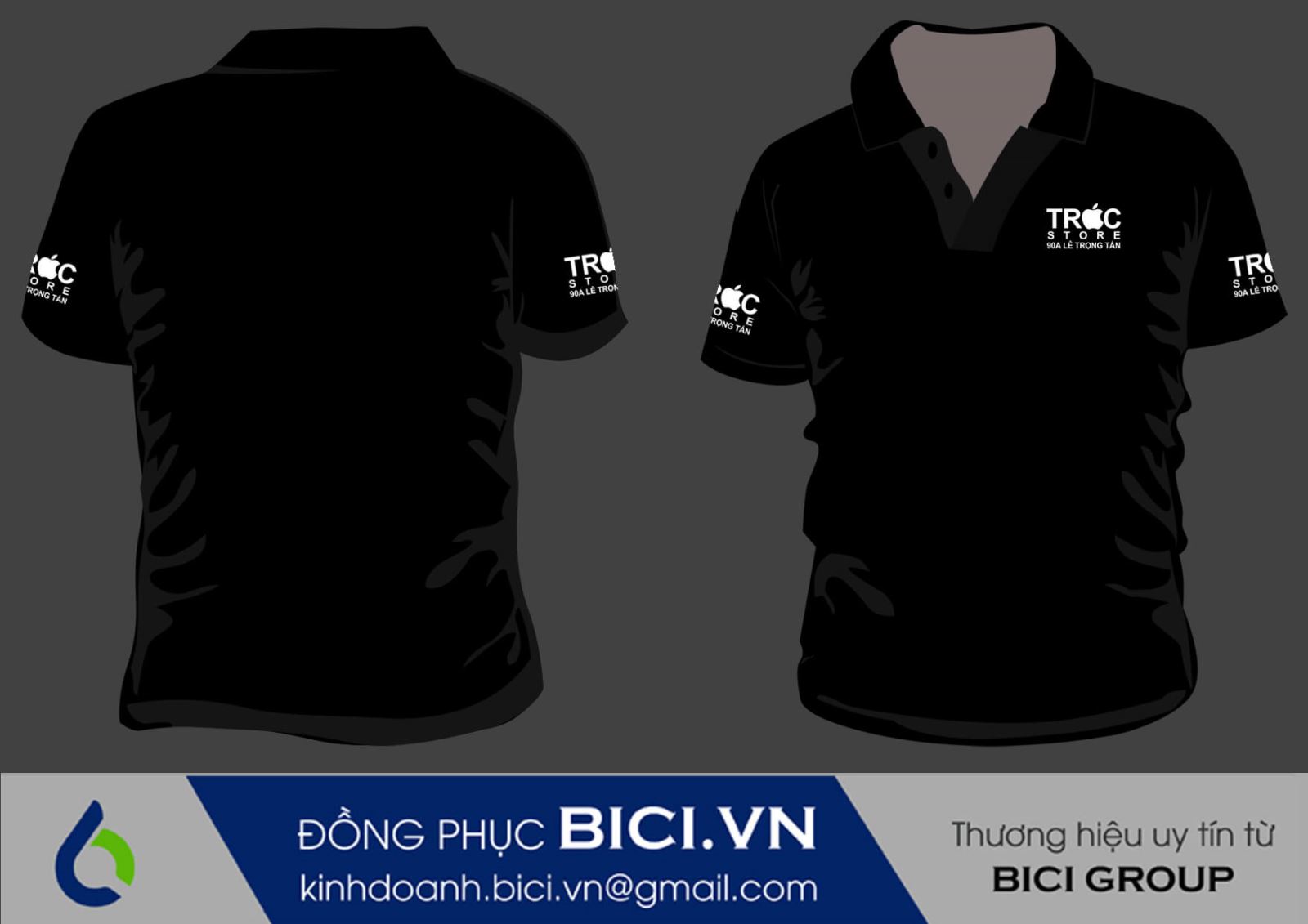 mẫu đồng phục siêu thị