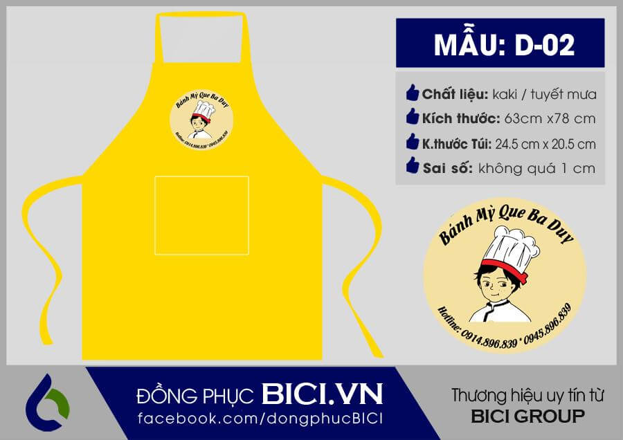 Mẫu tạp dề đẹp 4 Mẫu tạp dề đẹp 4