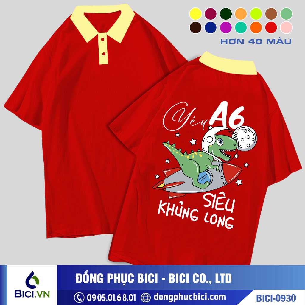 BICI-0930 - Áo Lớp Siêu Khủng Long Cực Xinh