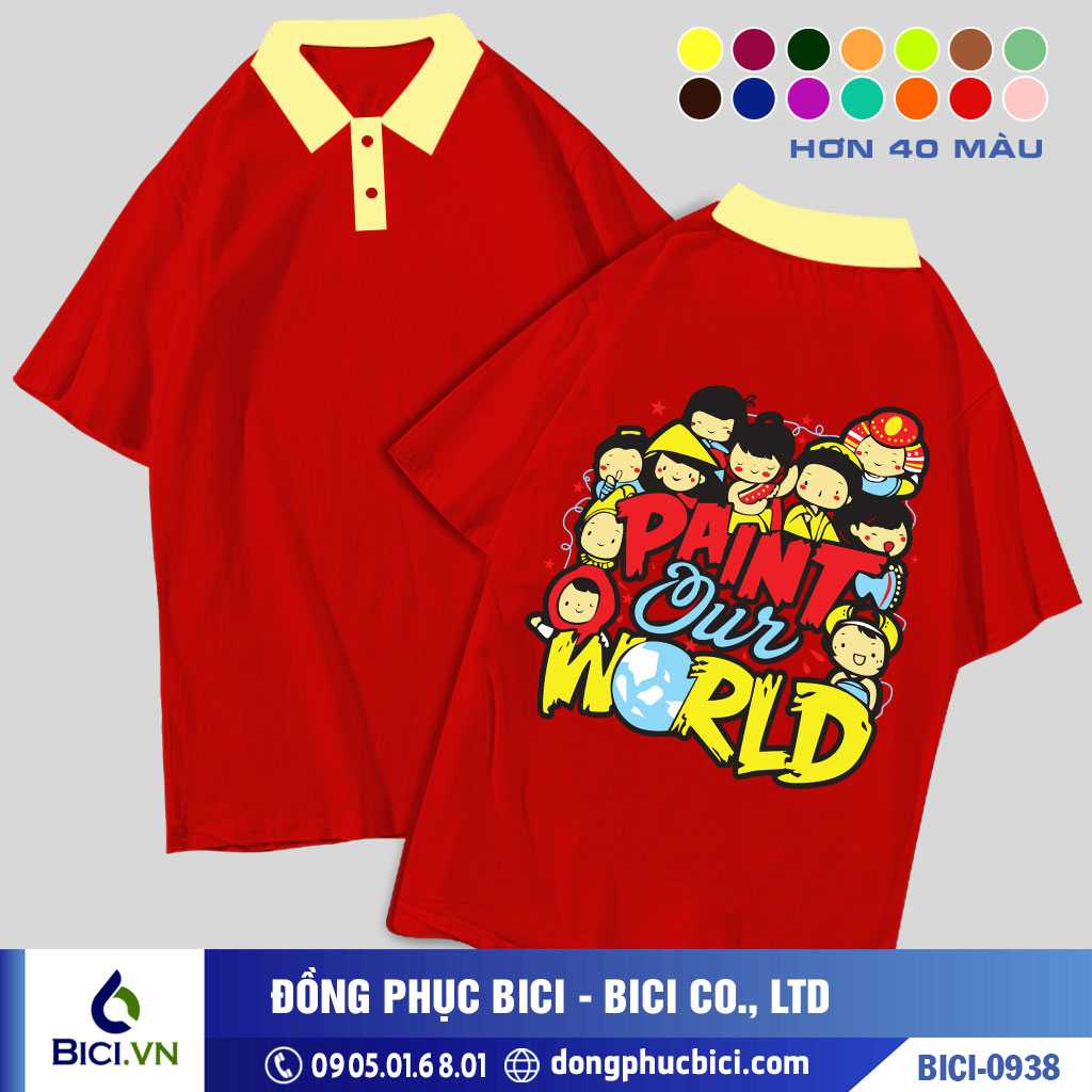 BICI-0938 - Áo Lớp Paint Our World Cực Năng Động