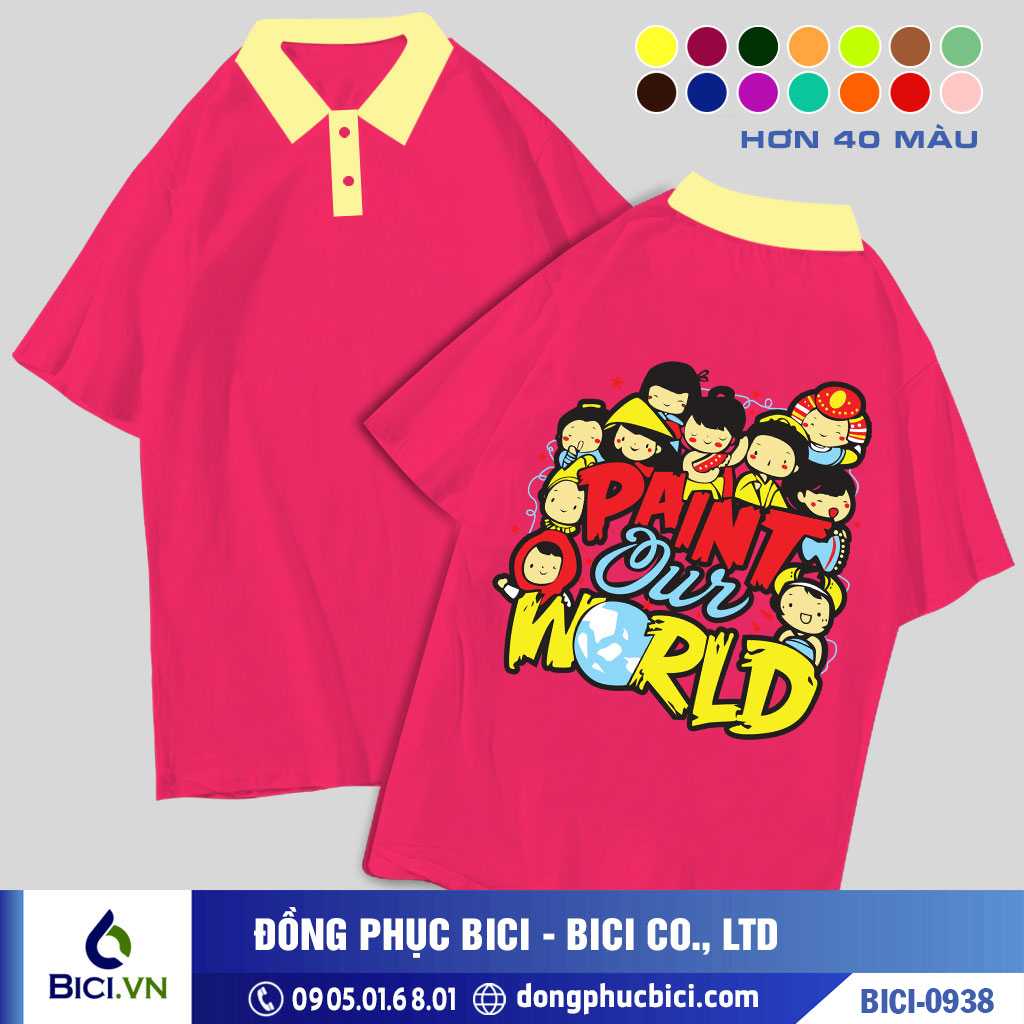 BICI-0938 - Áo Lớp Paint Our World Cực Năng Động