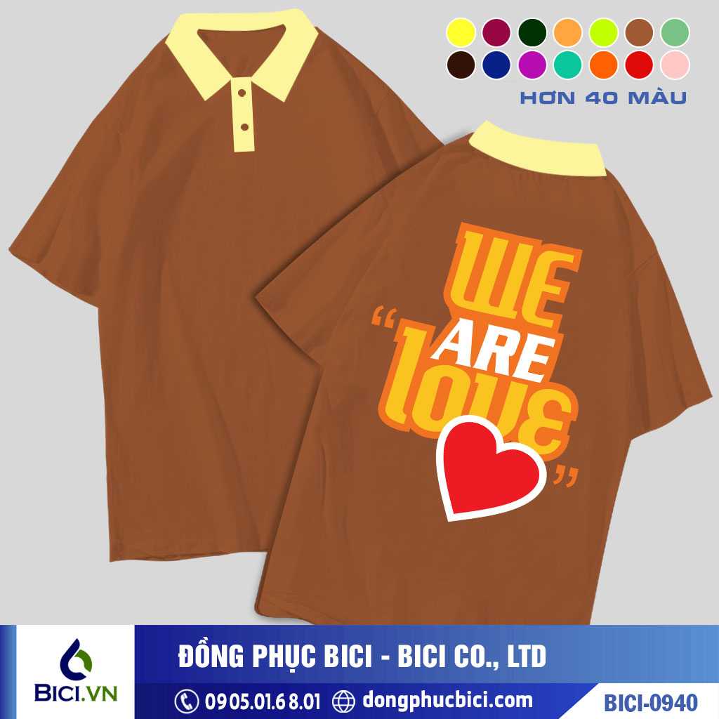 BICI-0940 - Áo Lớp We Are Love Cực Độc Lạ