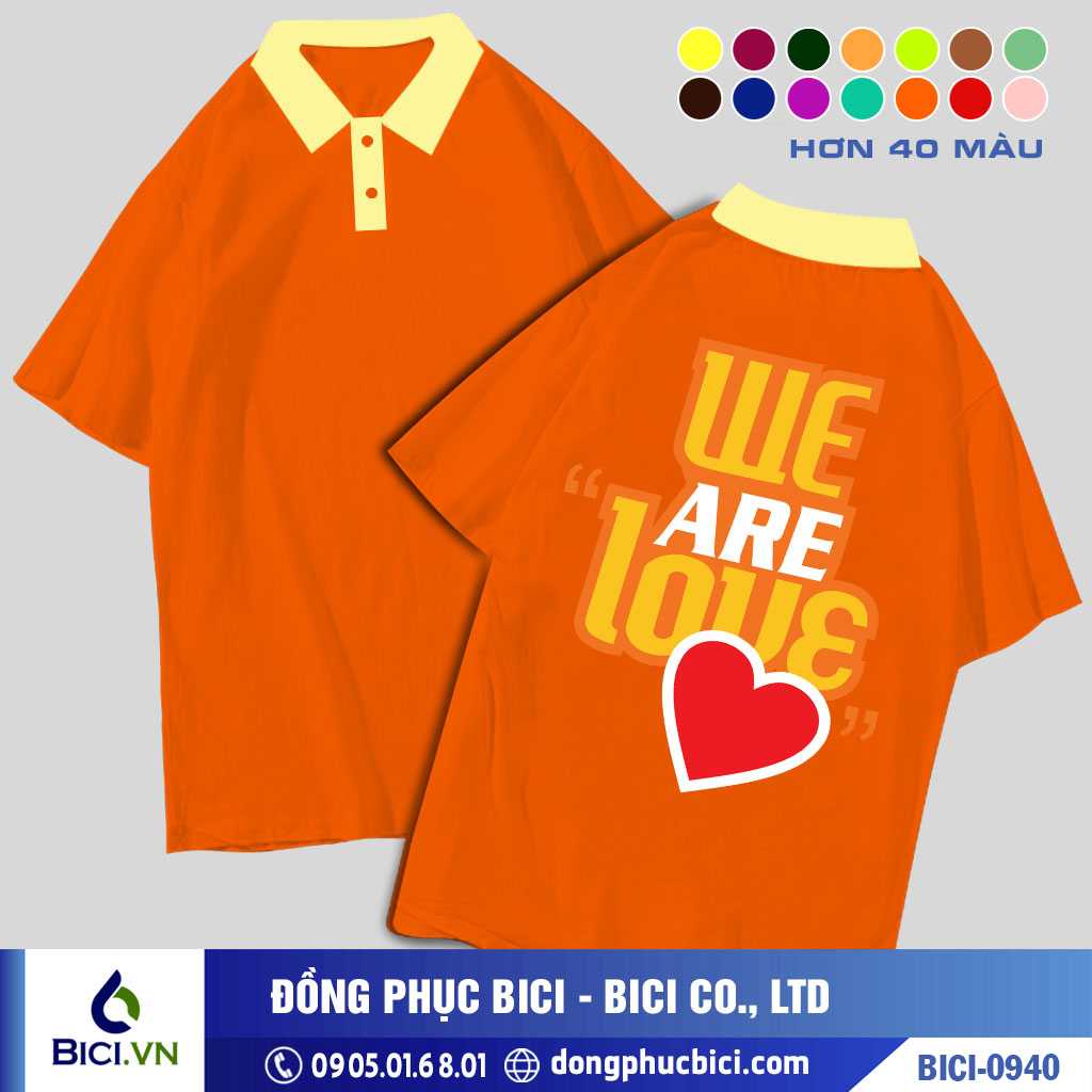 BICI-0940 - Áo Lớp We Are Love Cực Độc Lạ