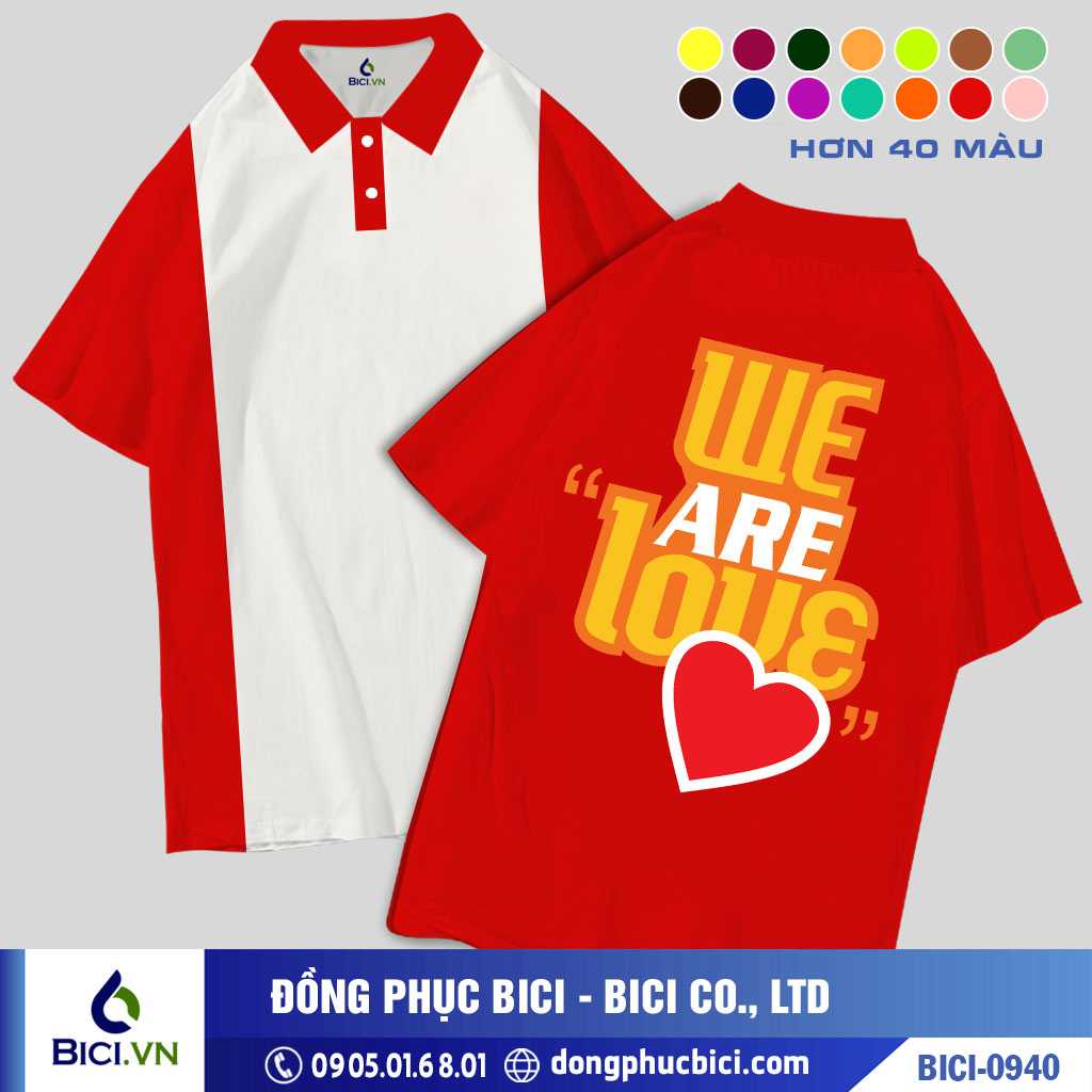 BICI-0940 - Áo Lớp We Are Love Cực Độc Lạ