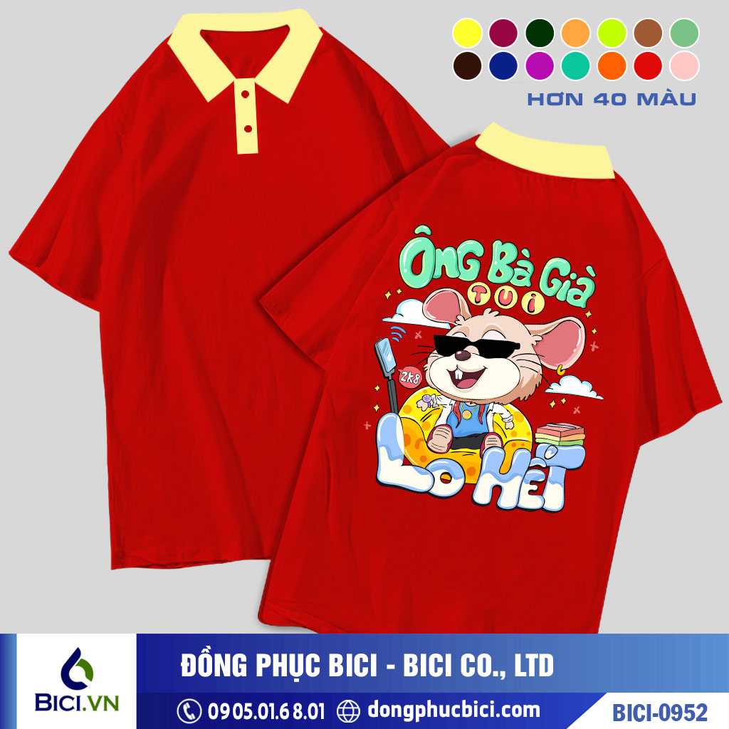 BICI-0952 - Áo Lớp Ông Bà Già Lo Hết Cực Chất