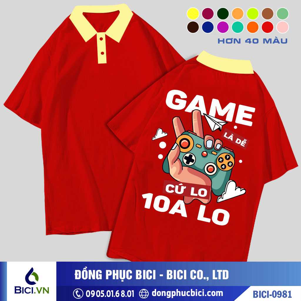 BICI-0981 - Áo Lớp Game Là Dễ Cực Ngầu