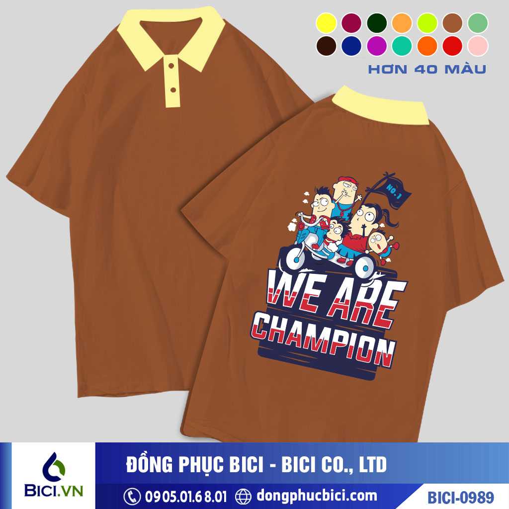 BICI-0989 - Áo Lớp We Are Champion Cực Ngầu