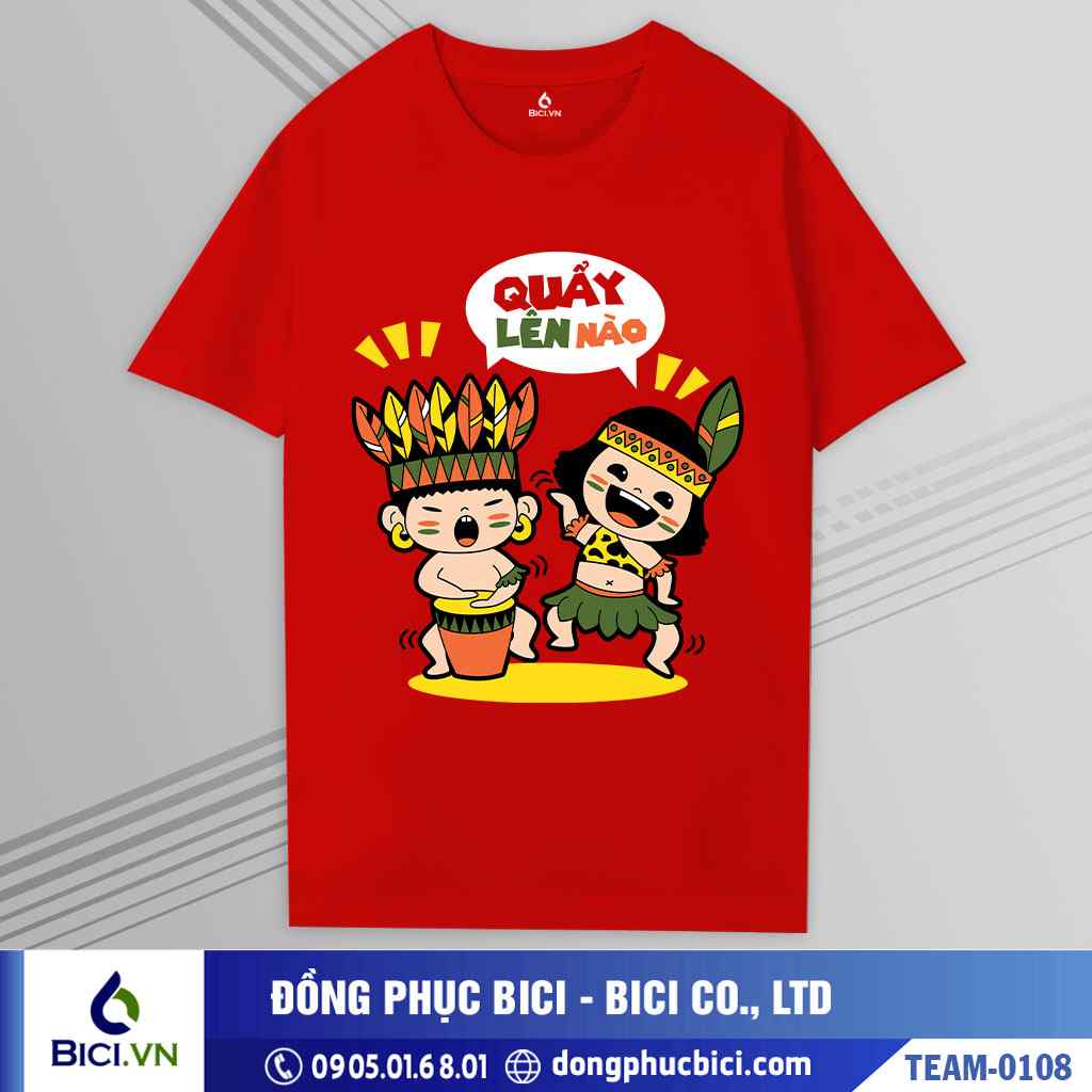 TEAM-0108 - Áo nhóm Quẩy lên nào phong cách trẻ trung