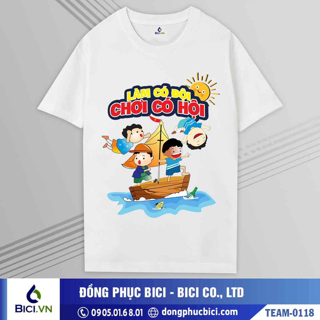 TEAM-0118 - Áo nhóm Chơi có hội bao ngầu, bao chất