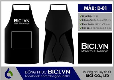 Các Kiểu Tạp Dề Đang Sử Dụng Tại Đồng Phục BiCi