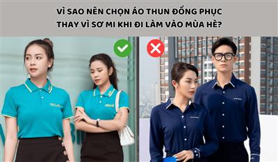 TOP 5 lí do mặc áo thun đồng phục khi đi làm mùa hè